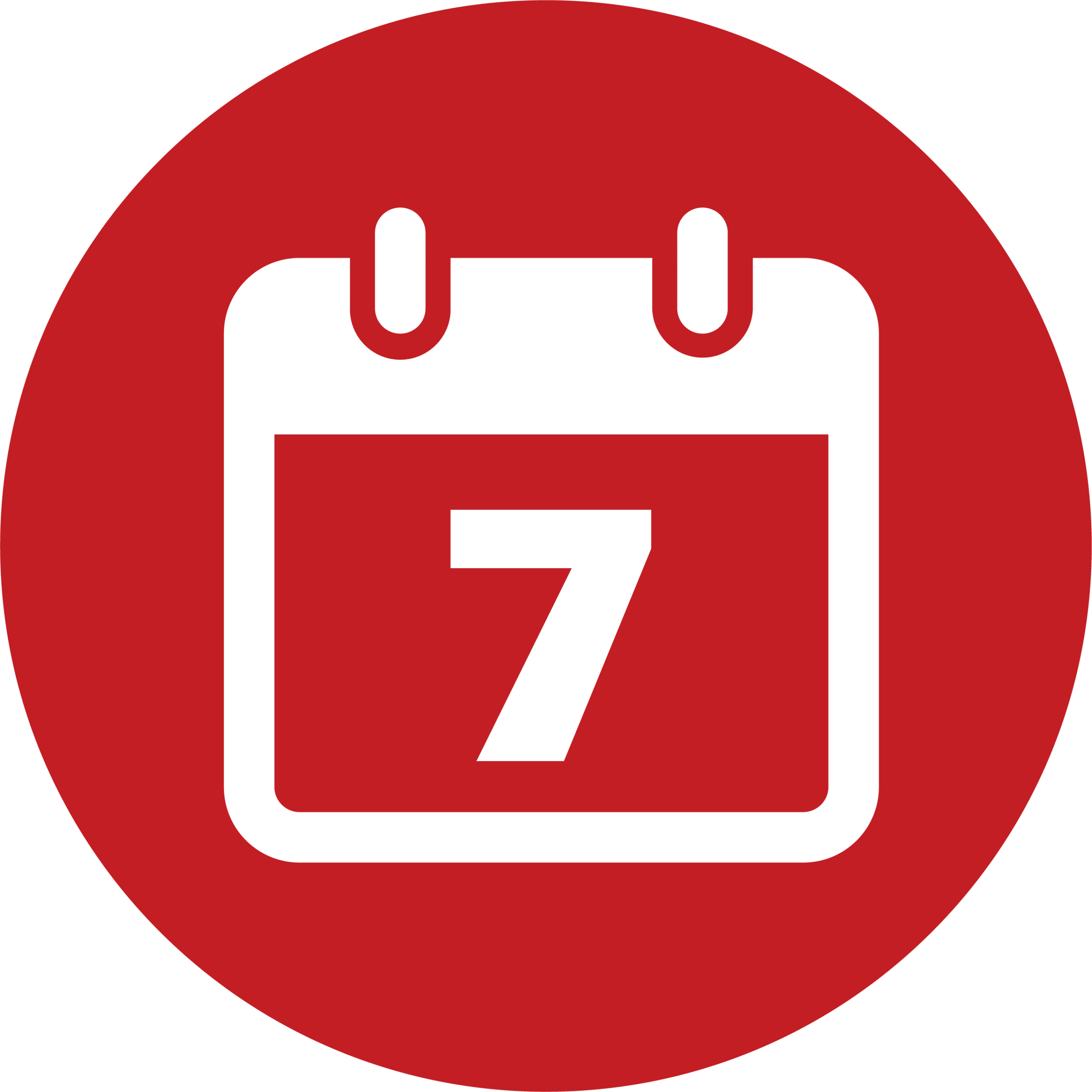 Calendar icon representing same-day plumbing service scheduling.