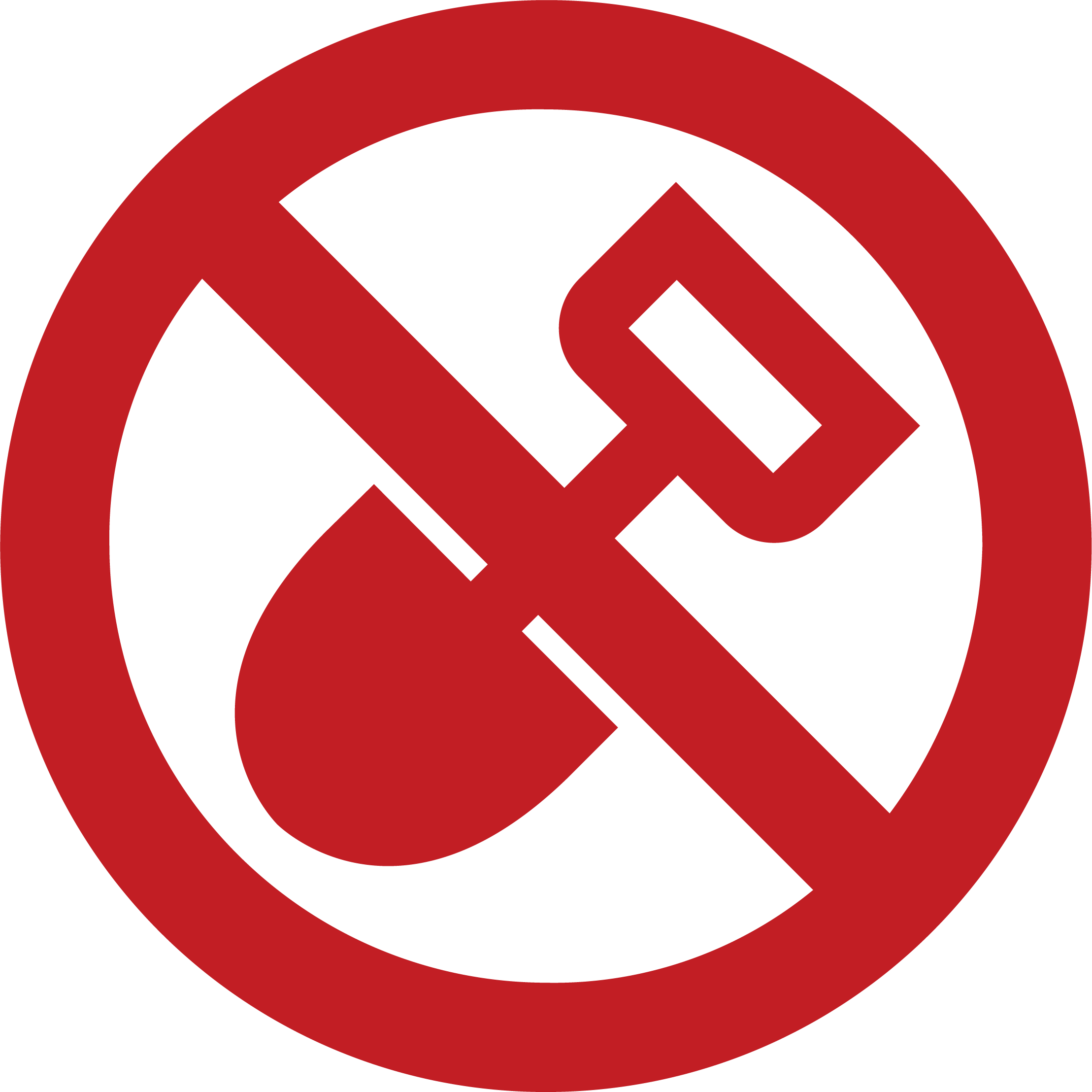 No-dig sewer repair icon illustrating trenchless pipe lining service