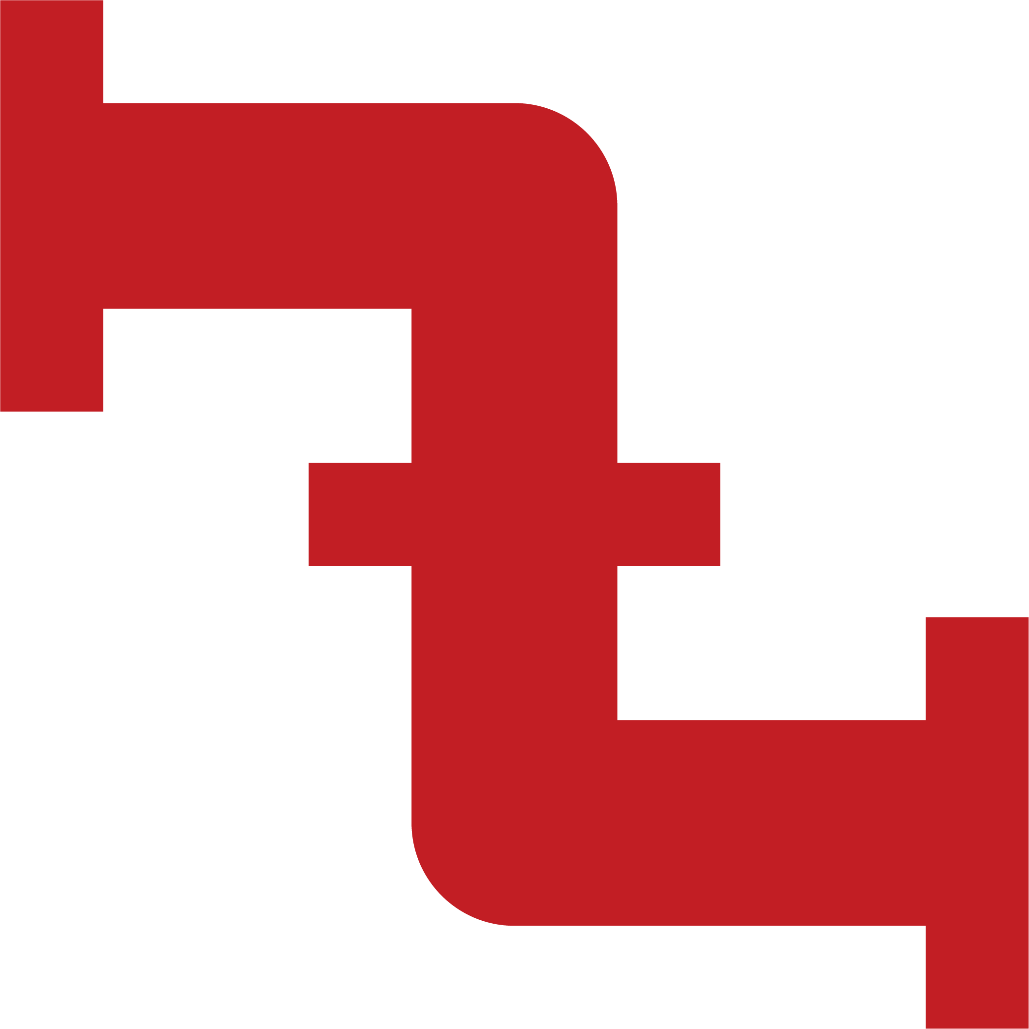 Red pipe icon representing sewer and drain services.