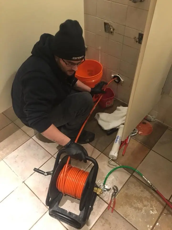 Plumber inspecting drain with camera in Pawcatuck, CT